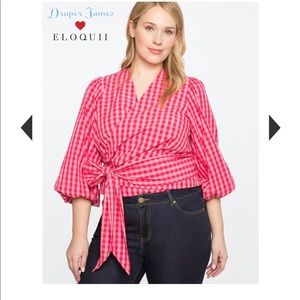 Draper James wrap blouse